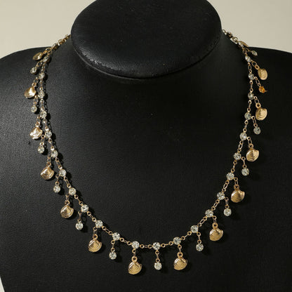 Trendy Green Cubic Zirconia Choker Necklace For Women