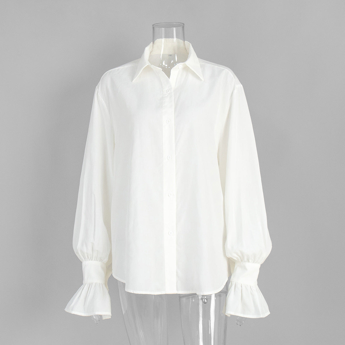 Casual Long Sleeve Shirt for Women - Lyocell Blended Workwear