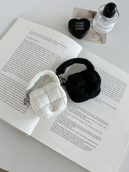 Mini Pleated Cloud Shape Earphone Case Portable Pouch