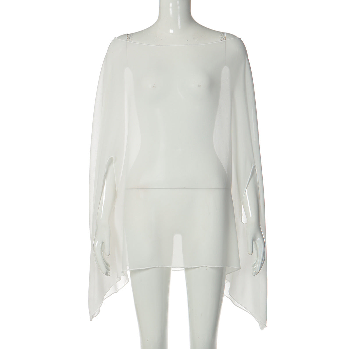 Casual Sheer Loose-Fitting Chiffon Top for Women