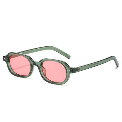 Oval Frame Sunglasses Trendy UV400 Protection Unisex
