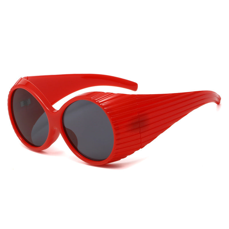 Fashionable Oversized Oval Sunglasses for Women