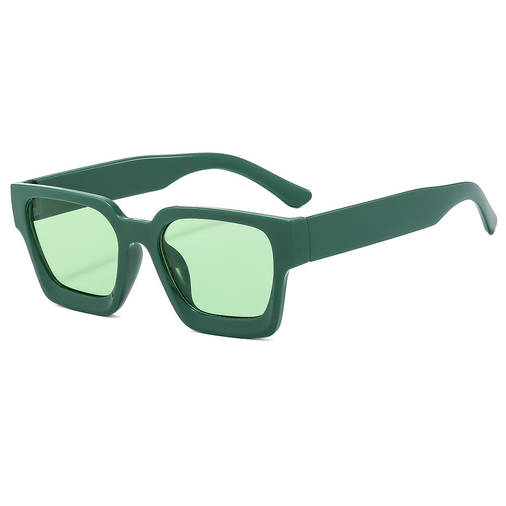 Trendy Square Multi-Color UV400 Sunglasses