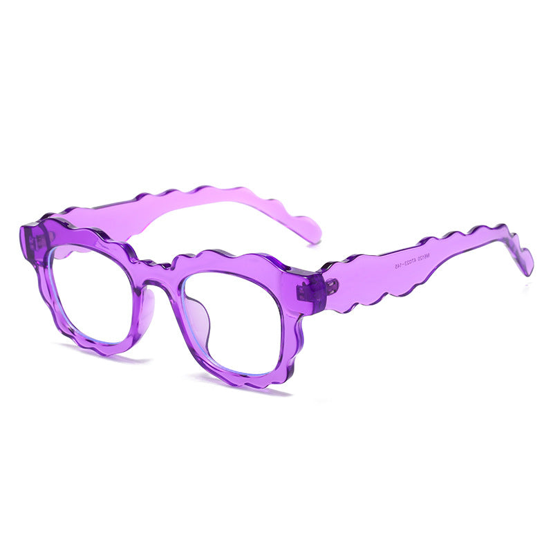 Women's Trendy Wave Sunglasses Retro Oversized UV400 Protection