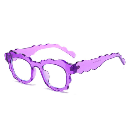 Women's Trendy Wave Sunglasses Retro Oversized UV400 Protection
