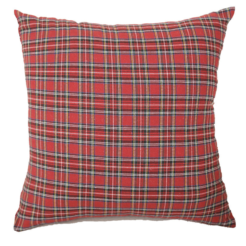 Vintage Christmas Plaid Throw Pillow Covers