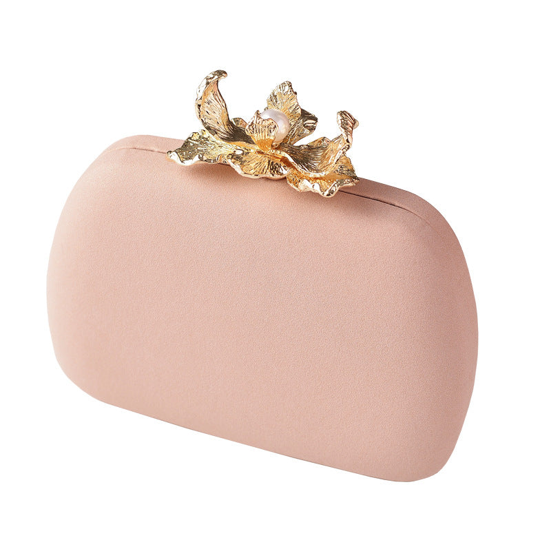 Chic Floral Evening Clutch Bag in Pastel Colors