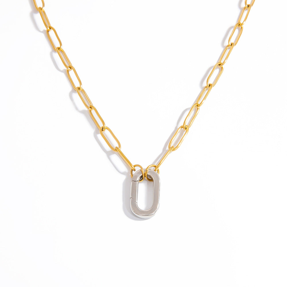 Stainless Steel Heart Pendant Necklace for Women Stylish and Chic