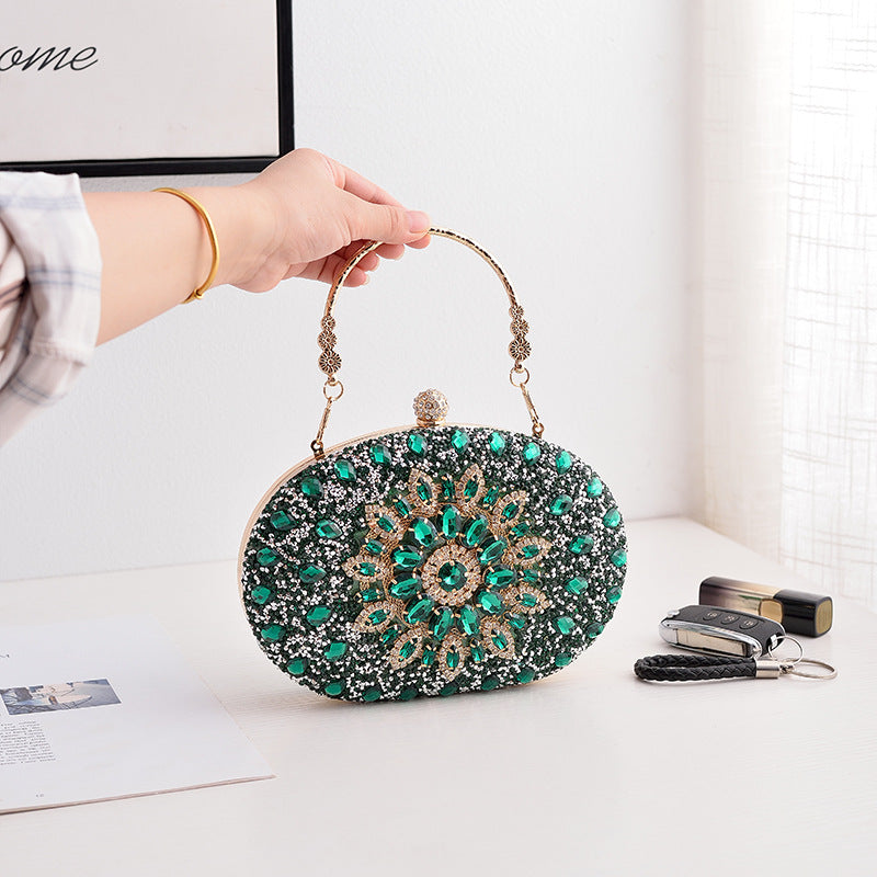 Luxury Rhinestone Evening Clutch Bag for Parties