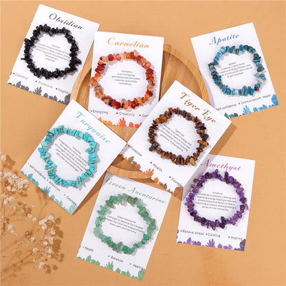 Vintage Irregular Stone Beaded Bracelet