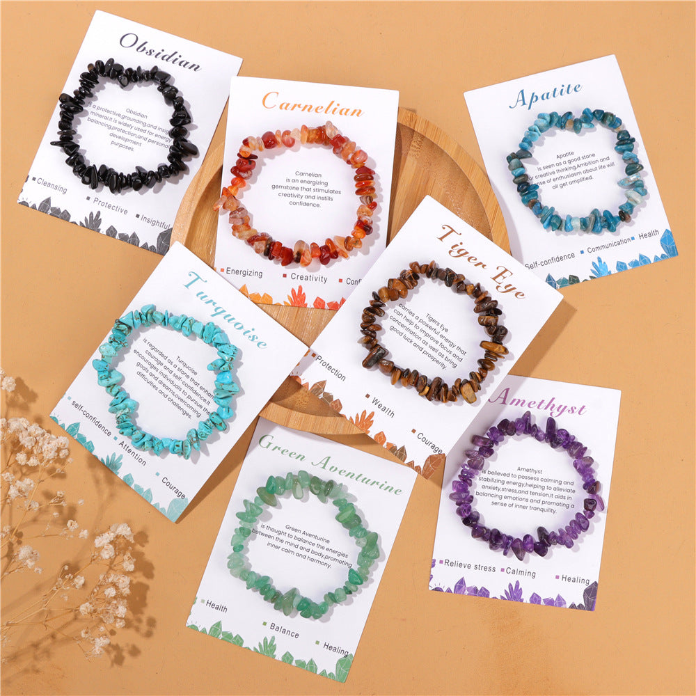 Vintage Irregular Stone Beaded Bracelet