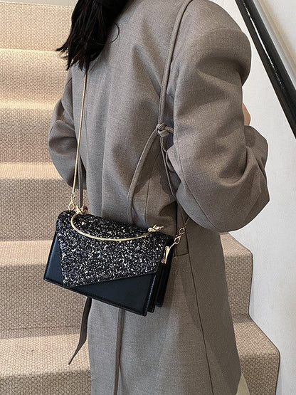 Trendy Sequin Mini Handbag Stylish Shoulder Bag