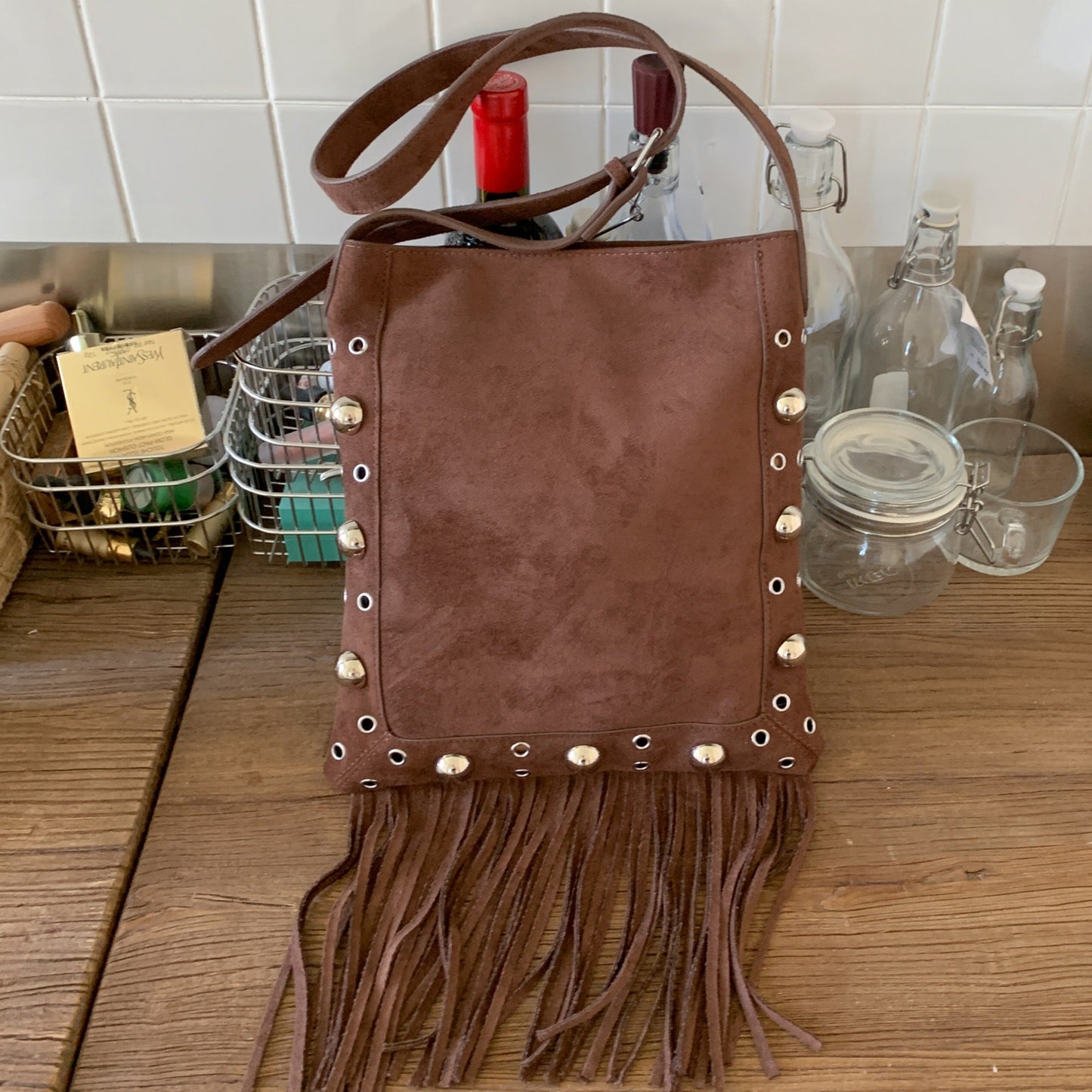 Bohemian Fringe Phone Bag Stylish Crossbody Purse