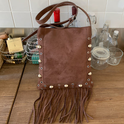 Bohemian Fringe Phone Bag Stylish Crossbody Purse