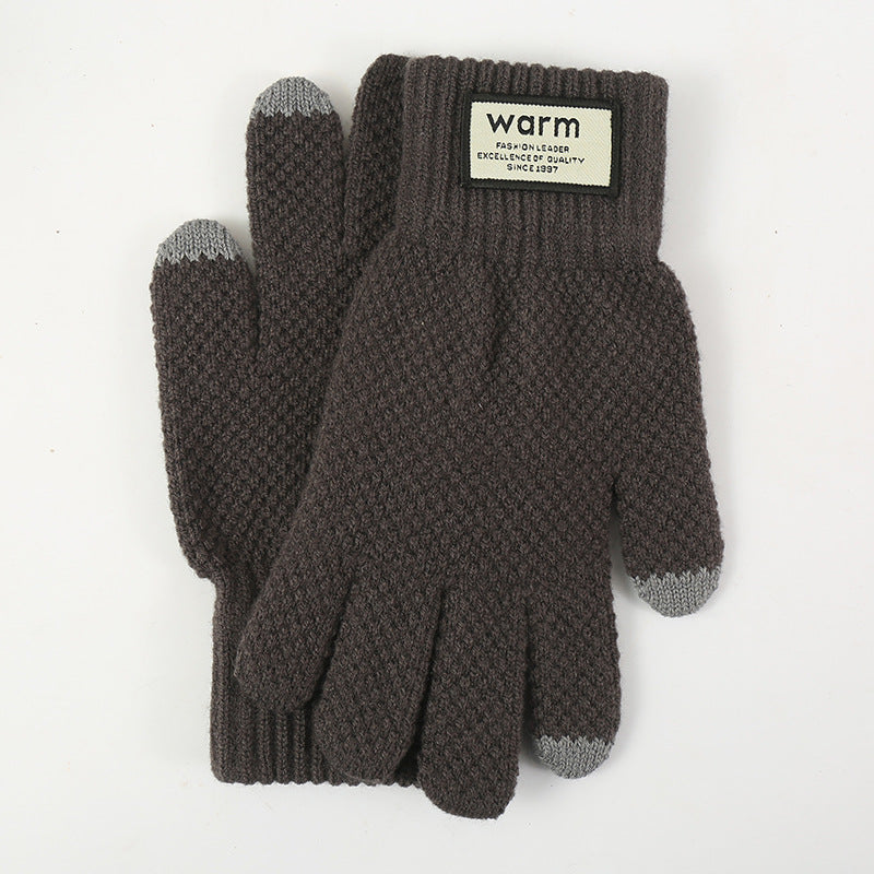 Winter Warm Knitted Touchscreen Gloves for Women