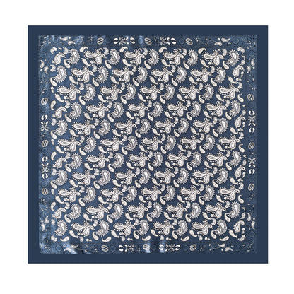 Scarvii - Soft Vintage Paisley Printed Square Scarf