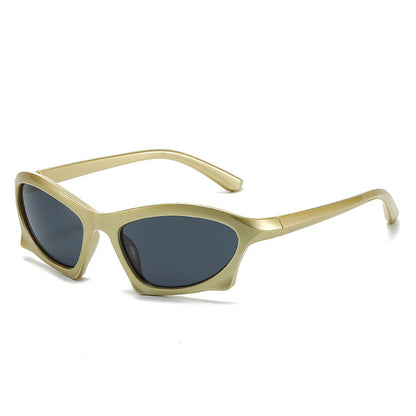 Geometric Retro Sunglasses Stylish Full Frame UV400 Protection