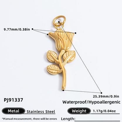 DIY Heart Butterfly Pendant Stainless Steel Jewelry Accessories