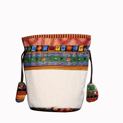 Vintage Double Thickened Cotton And Linen Storage Bag High-Grade Play Cloth Bag Drawstring Jewelry Small Pouch