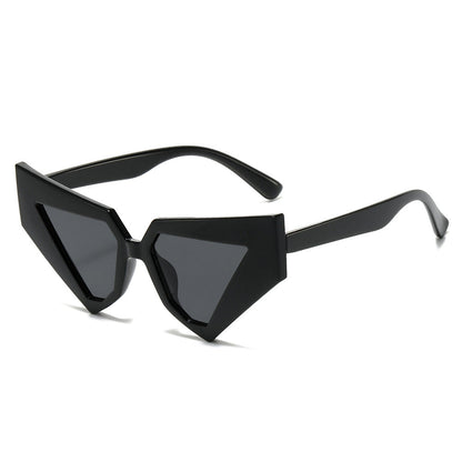 Trendy Geometric Sunglasses UV400 Gray Lenses