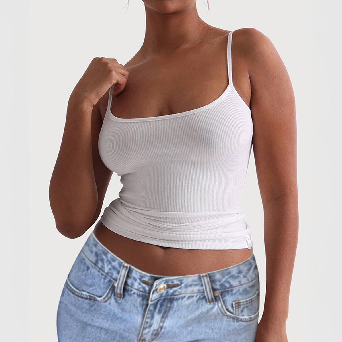 Women's Casual Yoga Tank Top - Slim Fit Stretchable Design