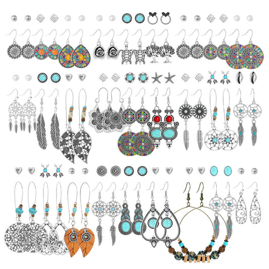 Bohemian Vintage Hollow Circle Earrings for Women
