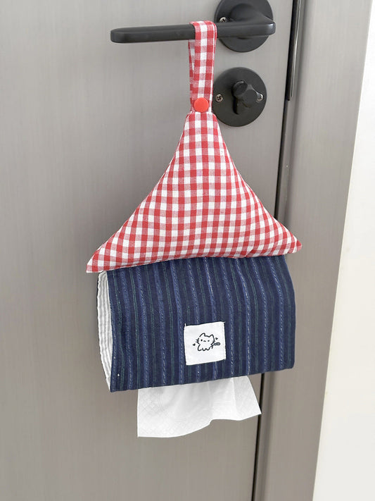 Red Plaid Tissue Box Holder Cute House Design Home Decor