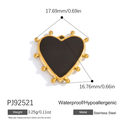 Luxury Heart-Shaped Stainless Steel DIY Jewelry Accessories Bracelet Necklace