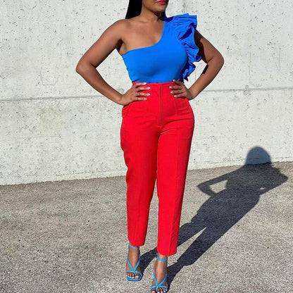 Trendy High-Waisted Trousers For Women