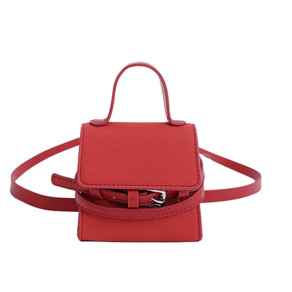 Mini Fashionable Tote Bag Trendy PU Crossbody Bag