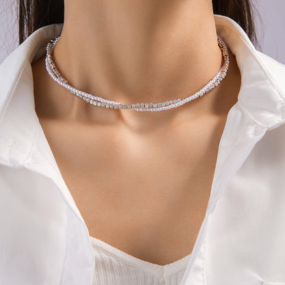 Trendy Minimalist Beaded Necklace With Resin Pendant
