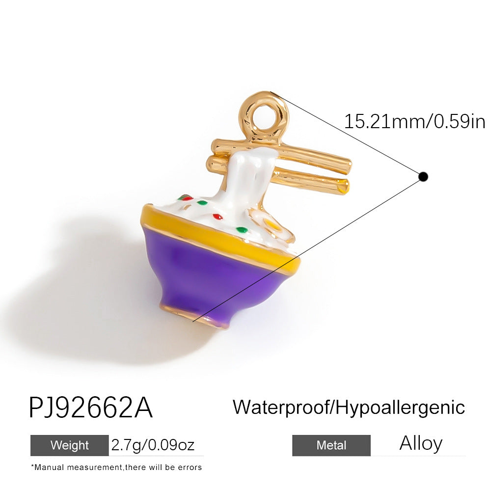 Alloy DIY Cartoon Car Pendant Droplet Decor