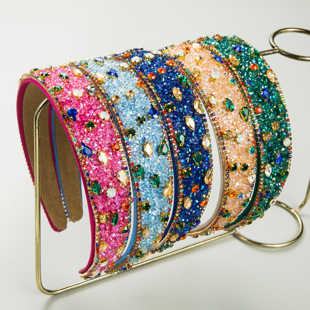 Baroque Crystal Hairband Retro Hair Accessory for Women