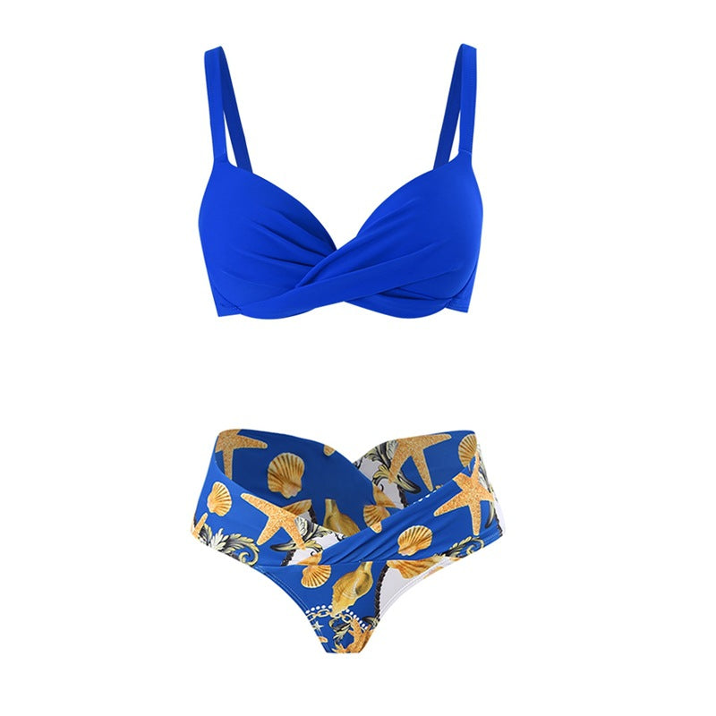 Three-Piece Women'S Bikini Set With Long Sleeve Cover-Up