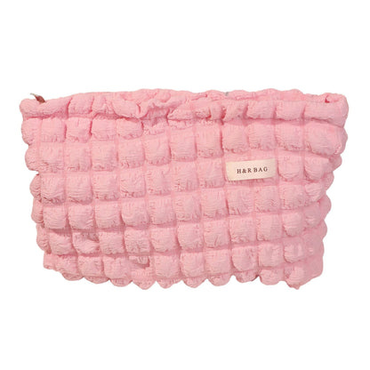 Solid Color Clody Puffer Coametic Bag