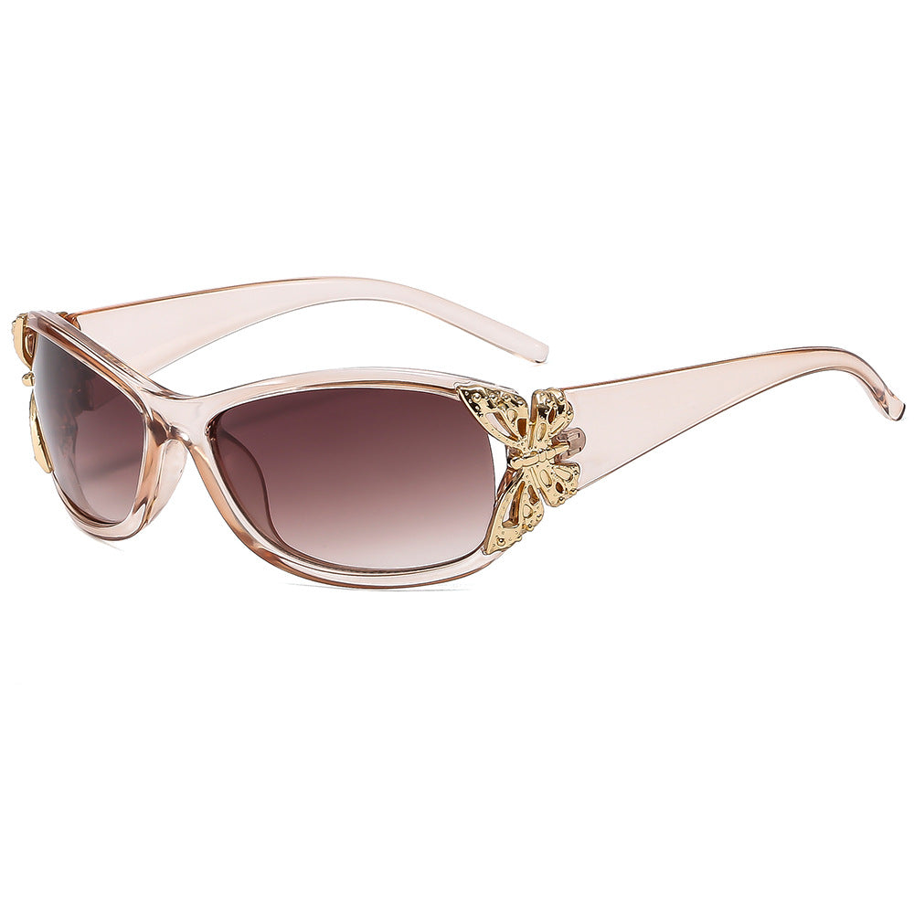 Fashionable Oversized Rectangle Sunglasses - UV400 Protection