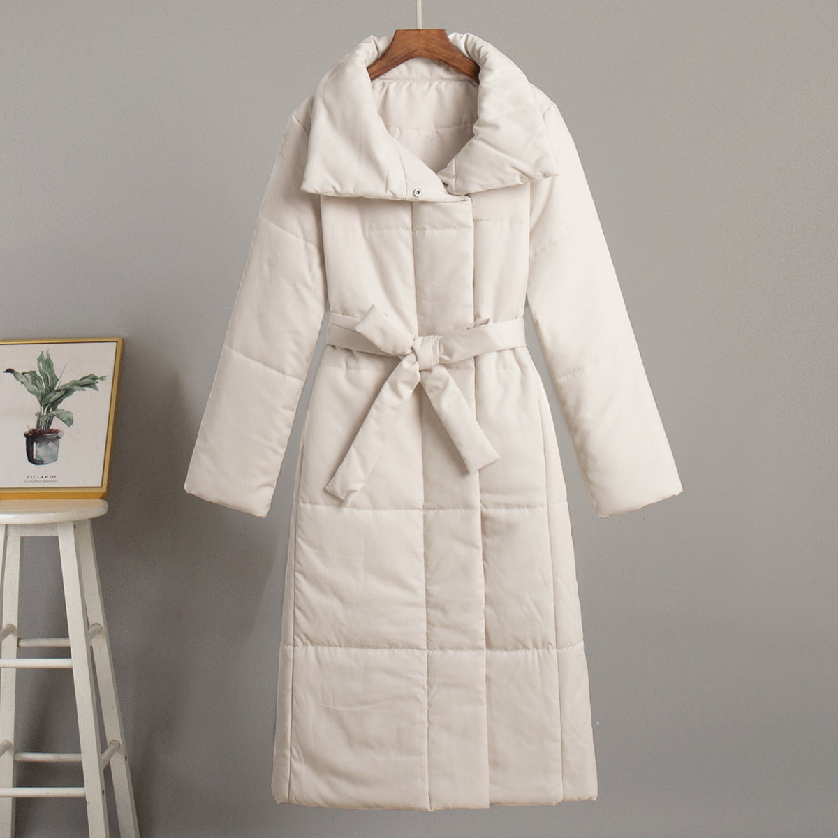 Long Padded Coat Casual Street Style