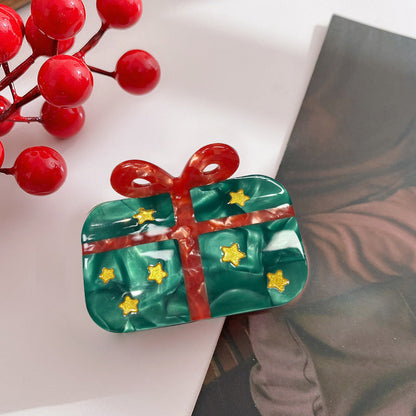 Cute Jingle Bell Christmas Tree Hair Clip
