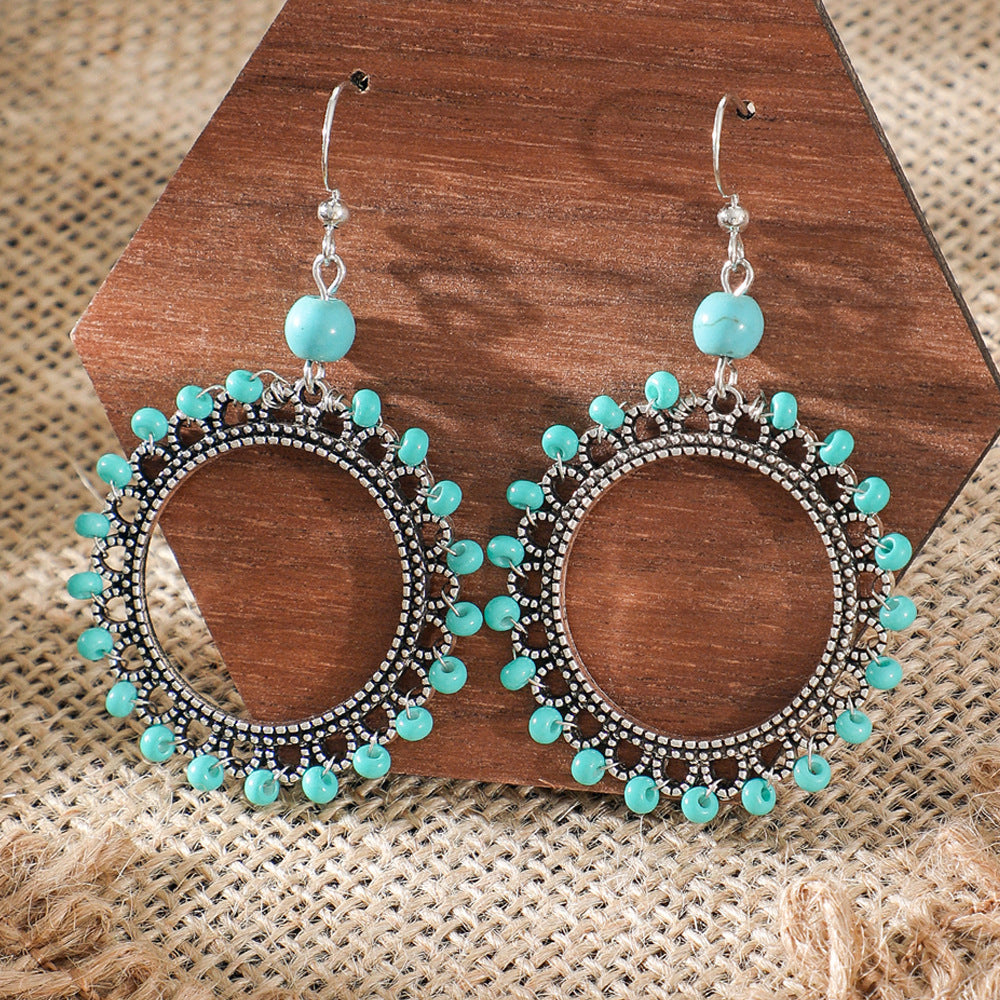 Trendy Tassel Drop Earrings Vintage Boho Statement Jewelry
