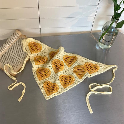 Heart Crochet Headband