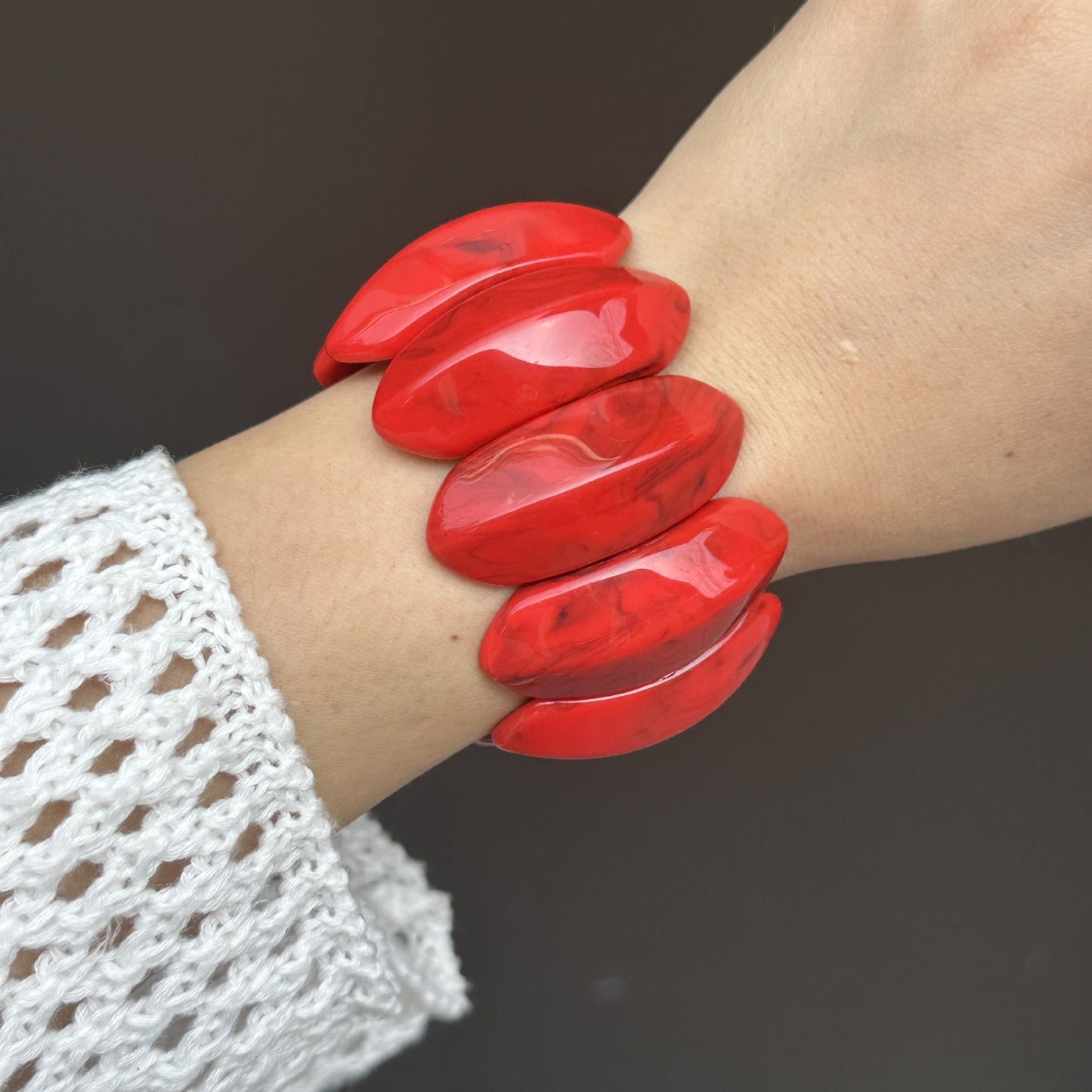 Simple Geometric Gradient Bangle Bracelet