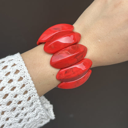 Simple Geometric Gradient Bangle Bracelet