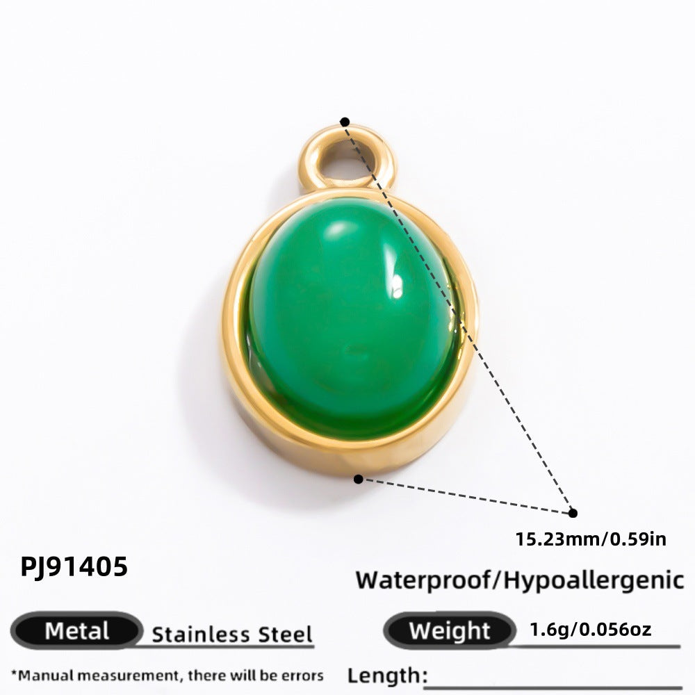 Handmade Stainless Steel 18K Gold Plated Earrings and Necklace Set