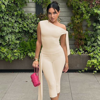 Women's Trendy Street Style Sleeveless Tops and Shorts Set