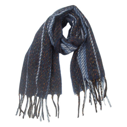 Striped Contrast Color Scarves
