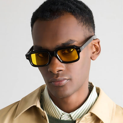 Fashionable Square Arrow Sunglasses Trendy Retro Unisex Shades