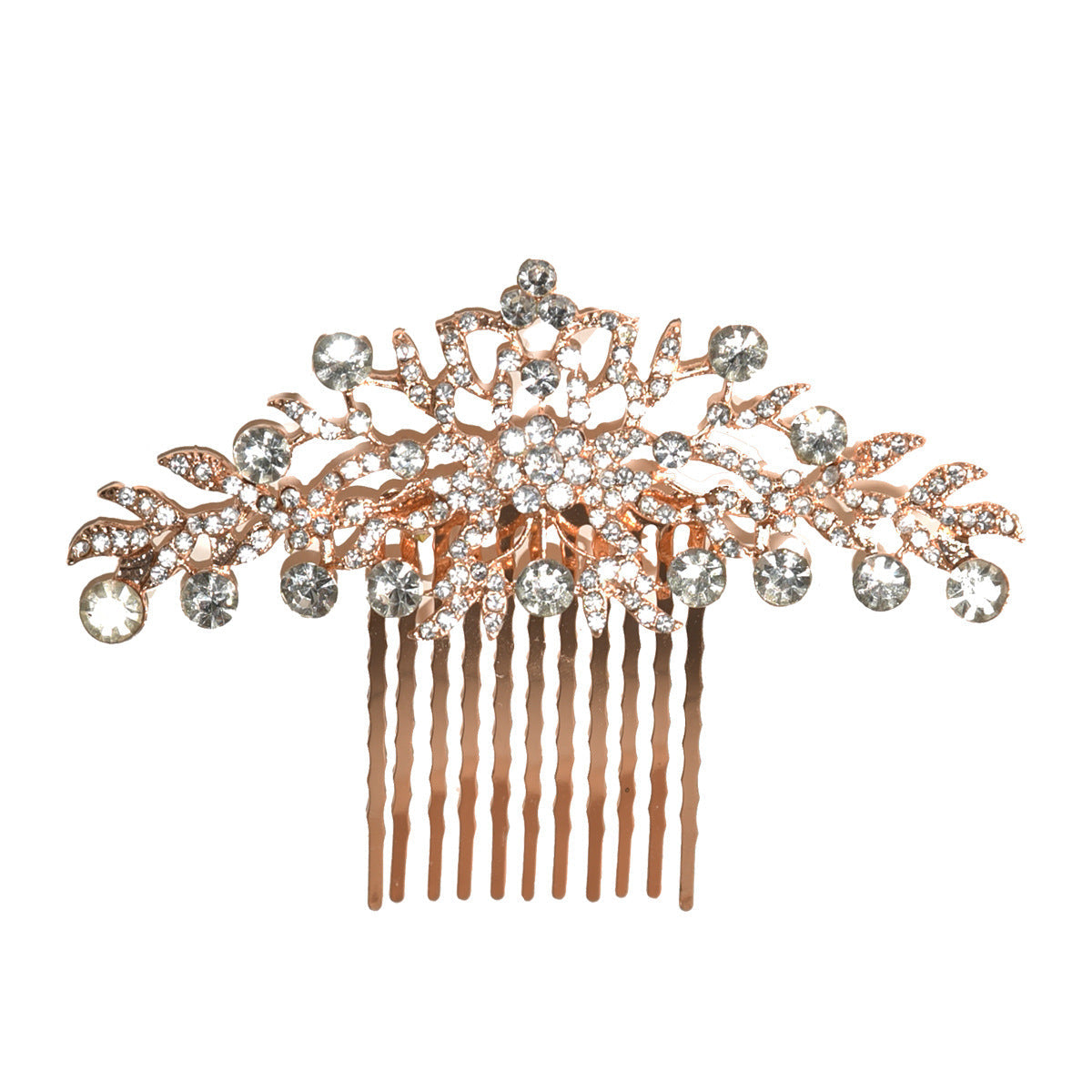 Alloy Silver-Plated Hair Comb Floral Bridal Wedding Accessories