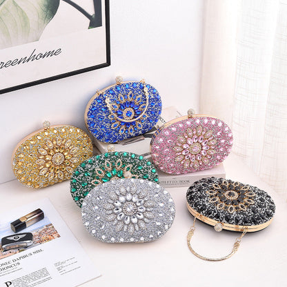Luxury Rhinestone Evening Clutch Bag for Parties