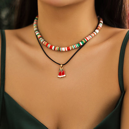 Christmas Snowman Choker Necklace for Women