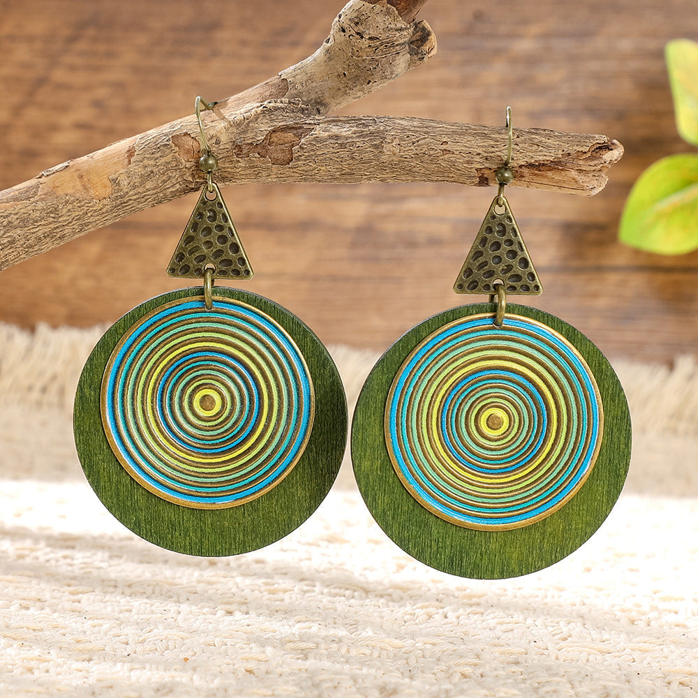Geometric Statement Earrings Trendy Fashion Accessories